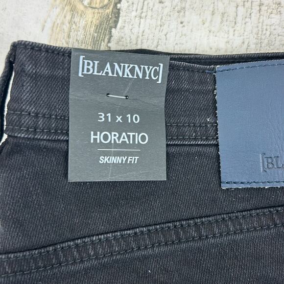 Blank NYC Men’s 31 Horatio Black 10" Denim Casual Skinny Fit Jean Shorts NWT - Picture 6 of 6